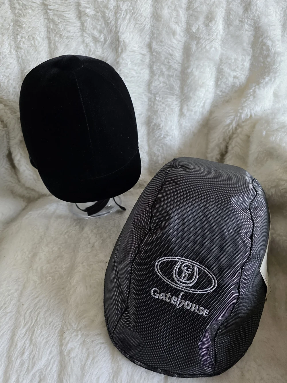 Kids Black Equestrian Riding Helmet with Secure Chin Strap
